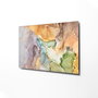 Wallity Pintura Decorativa de Vidrio Templado Multicolor 70 x 100 cm